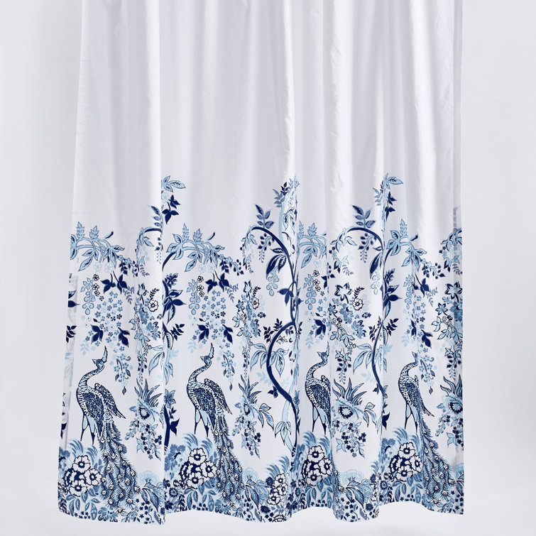 John Robshaw Mayura 100% Cotton Floral Single Shower Curtain | Perigold